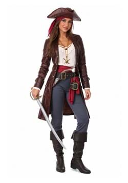Womens Pretty Pirate Captain Costume Main 1