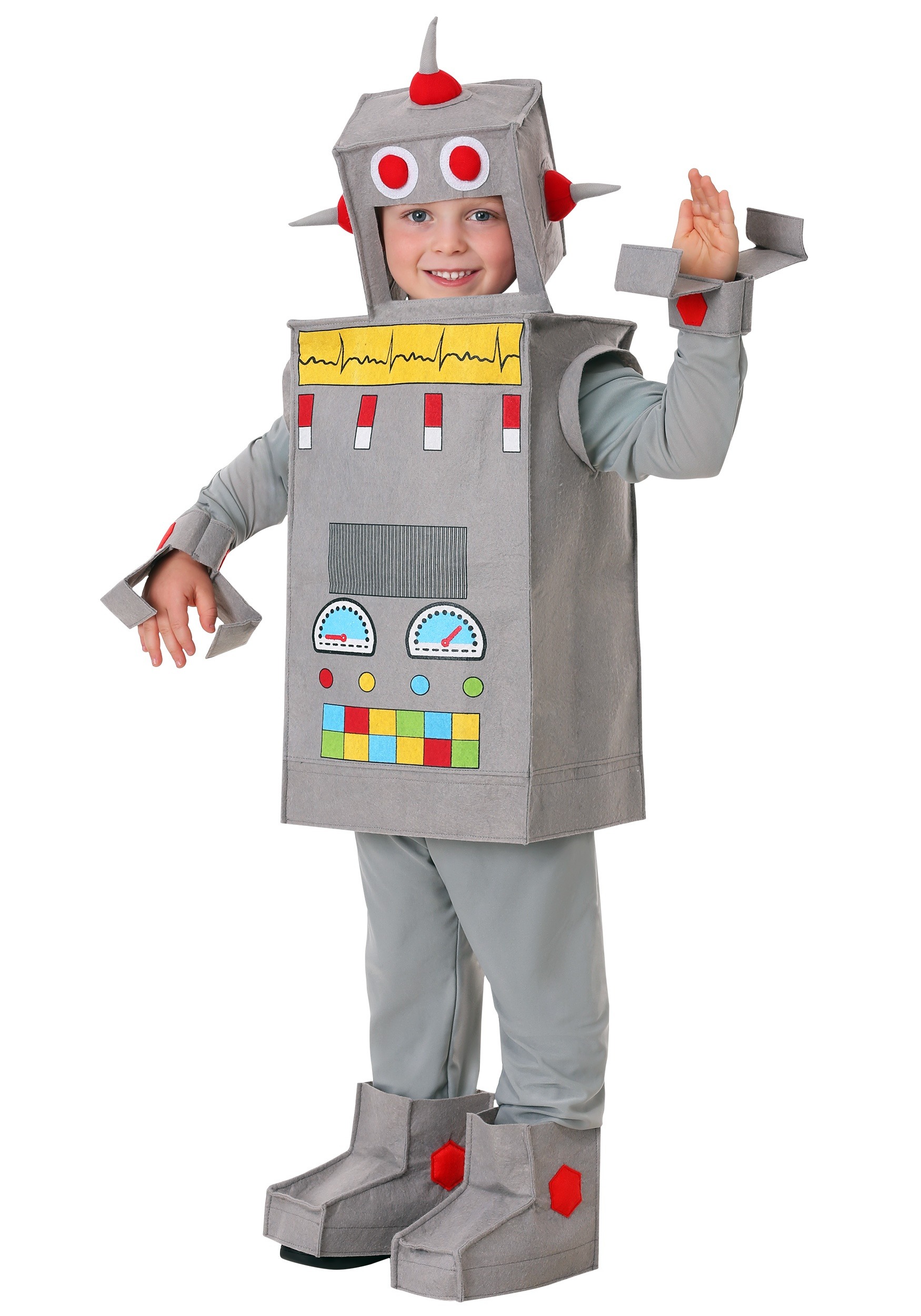 Photos - Fancy Dress Toddler FUN Costumes Robot Rascal Costume For Toddlers Gray FUN0394TD 