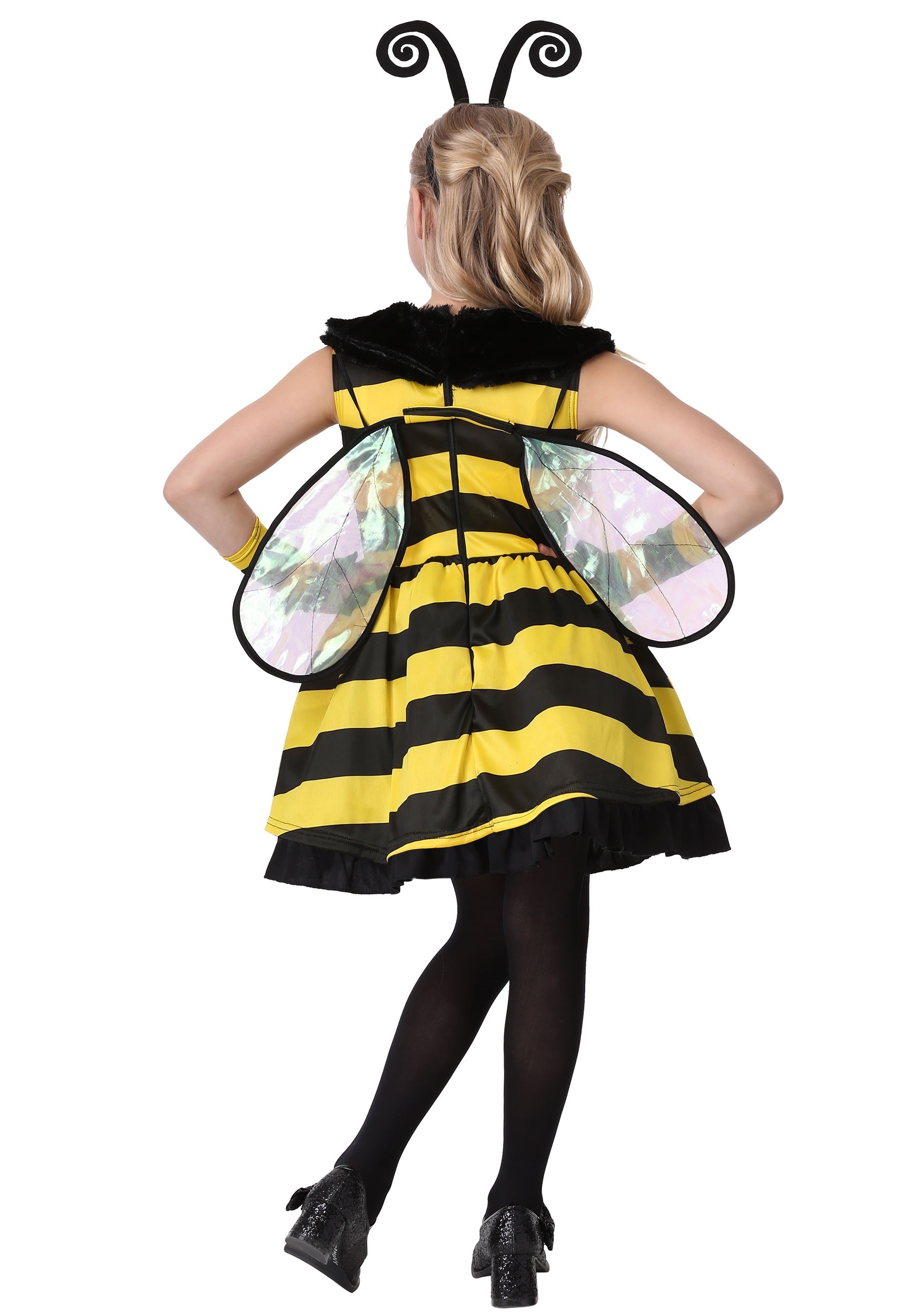Girl's Deluxe Bumble Bee Costume Dress