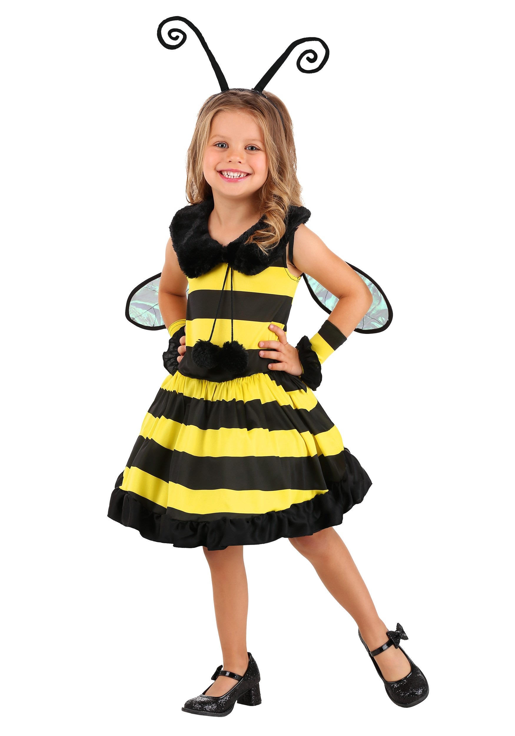 Photos - Fancy Dress Deluxe FUN Costumes Girl's  Toddler Bumble Bee Costume Black/Yellow FUN 