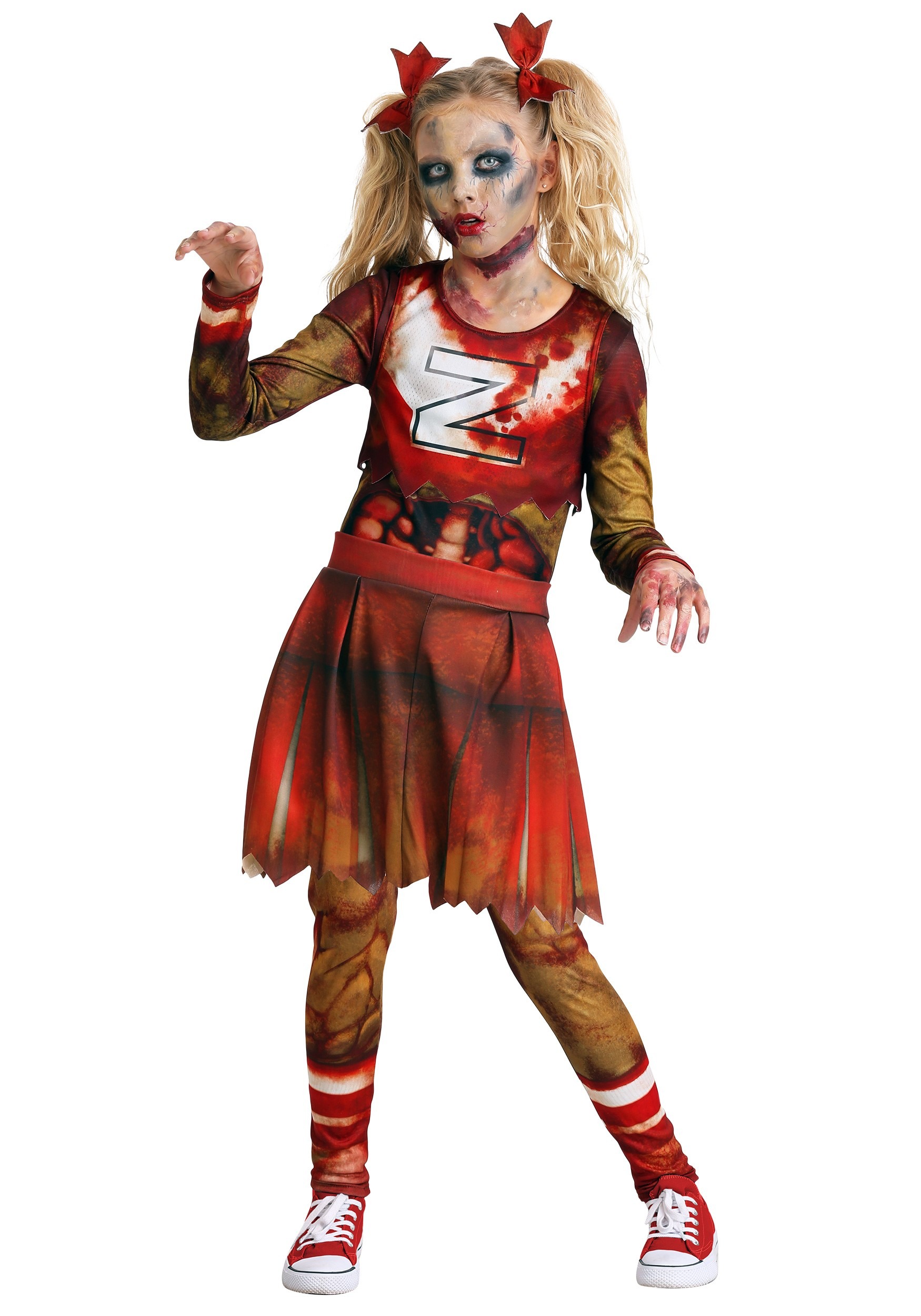 Photos - Fancy Dress Zombie FUN Costumes  Cheerleader Girl's Costume Red/White FUN0419CH 