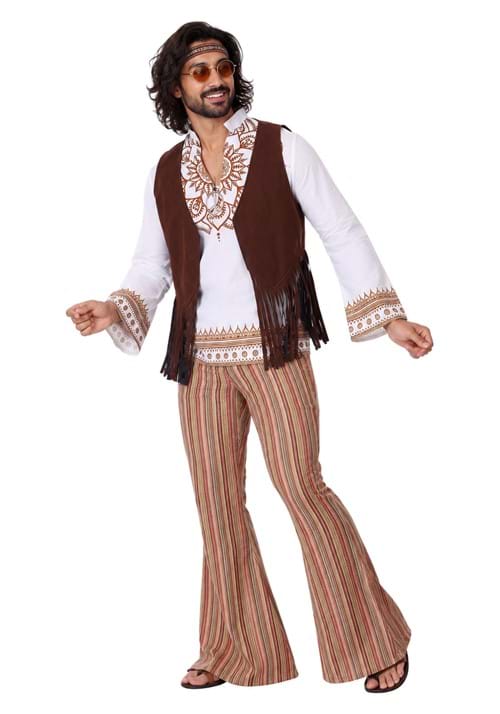 Mens Woodstock Hippie Costume New Main