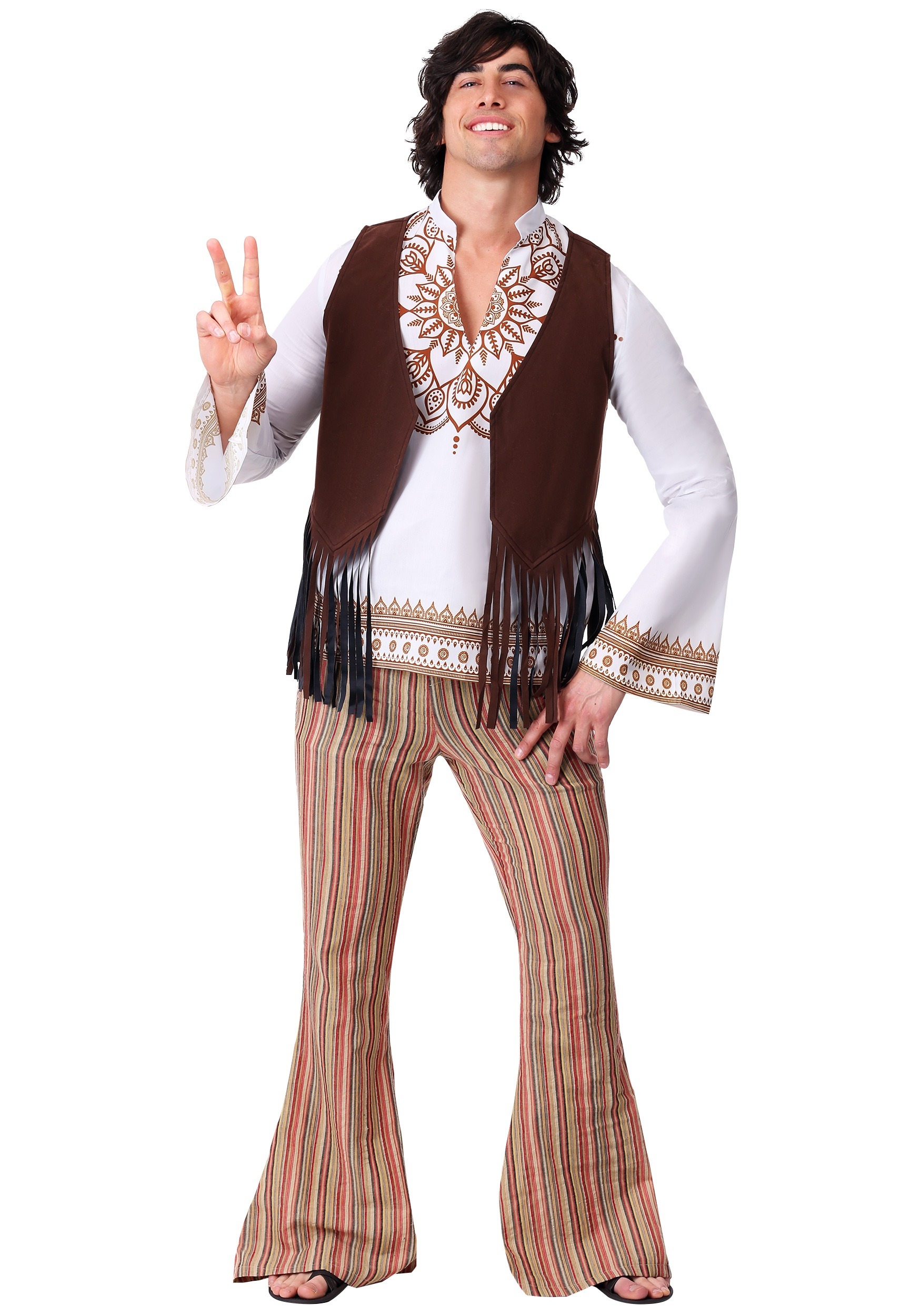 Woodstock Mens Hippie Costume
