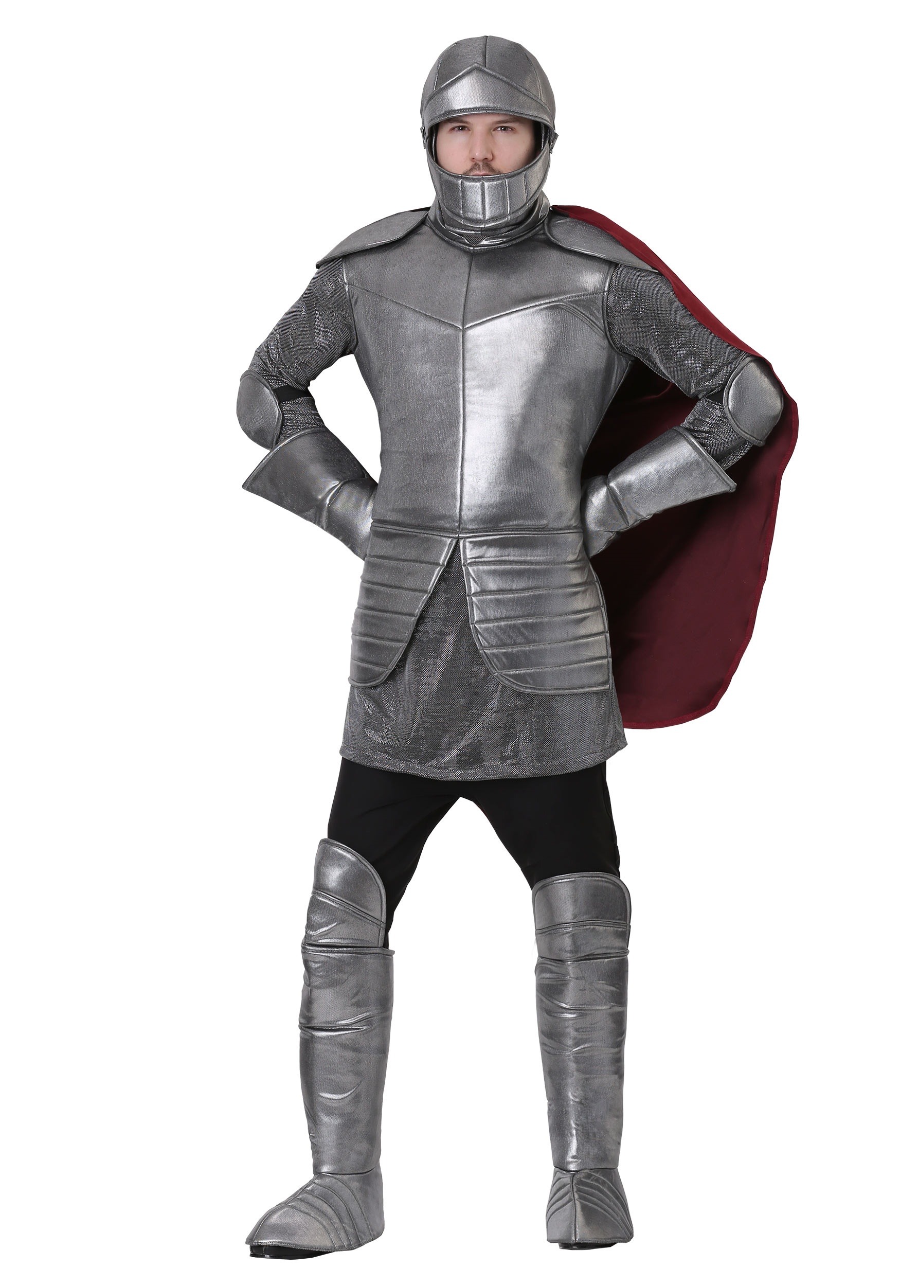 Photos - Fancy Dress ROYAL FUN Costumes Men's  Medieval Knight Costume Gray/Red FUN6142AD 