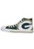 Green Bay Packers High Top Big Logo Canvas Shoes Alt 1