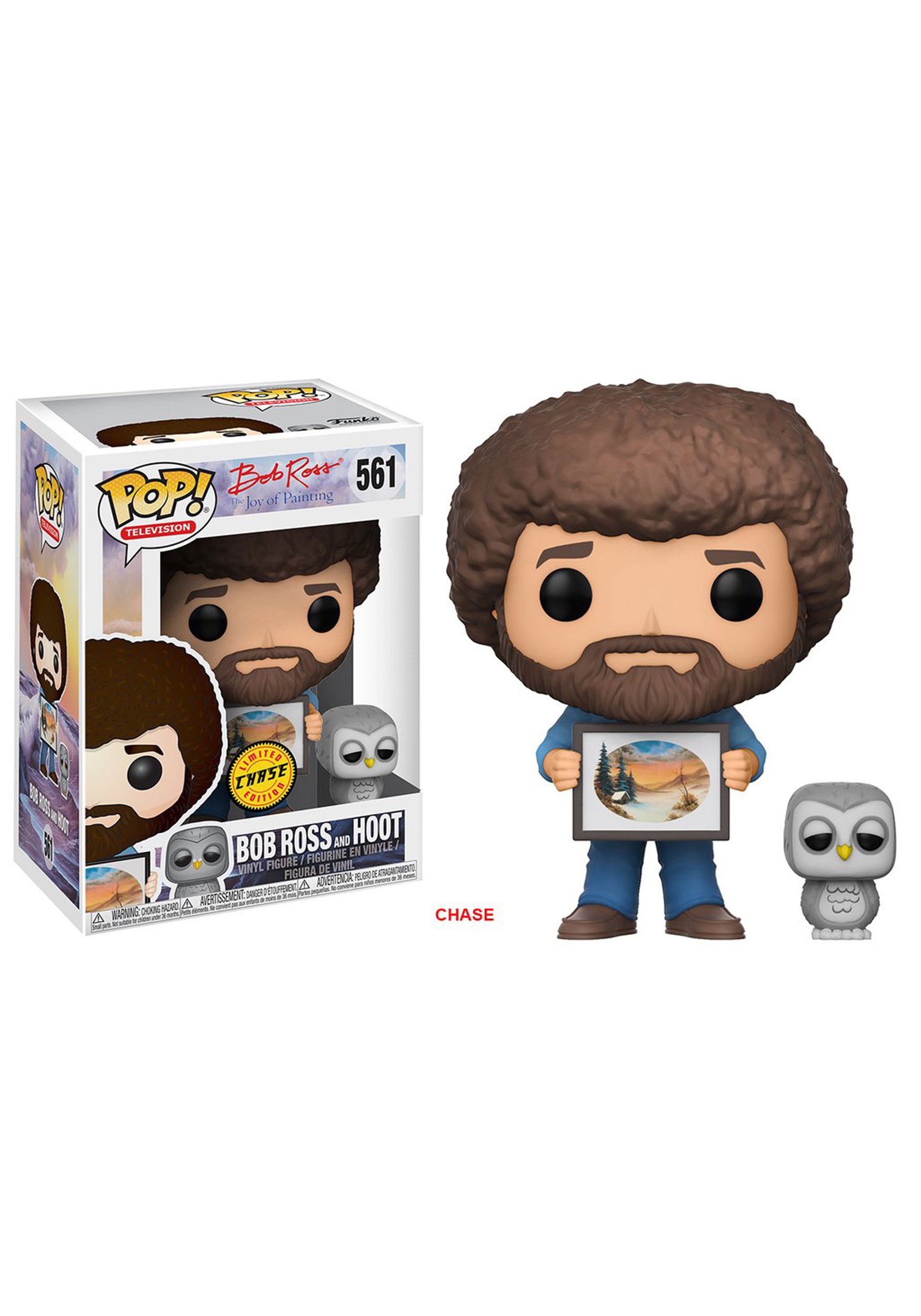 Funko Pop Bob Ross with Raccoon Bobble Head for sale online The Joy of Painting Television