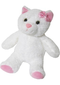 pink stuffed animal cat