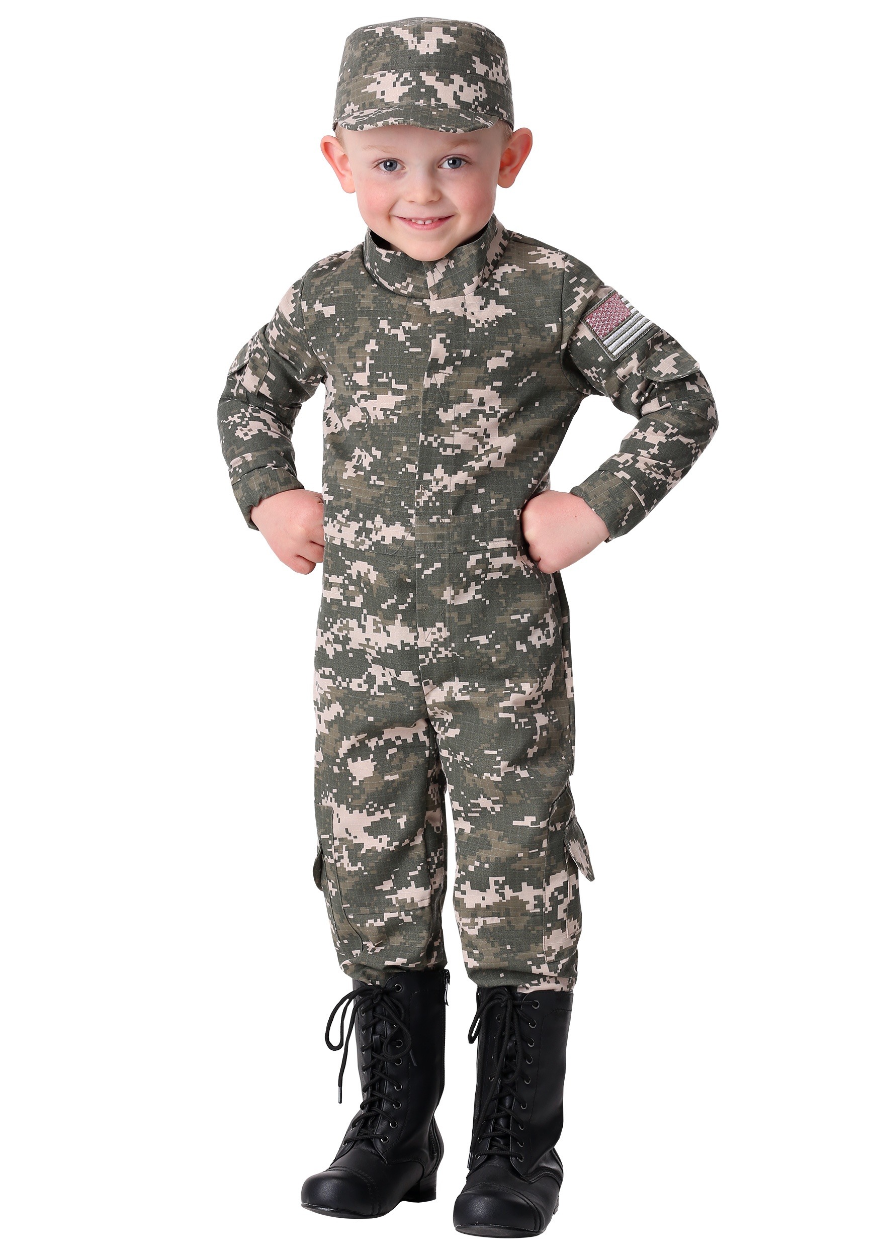 Photos - Fancy Dress Modern FUN Costumes  Combat Toddler Uniform Brown/Green FUN6167TD 