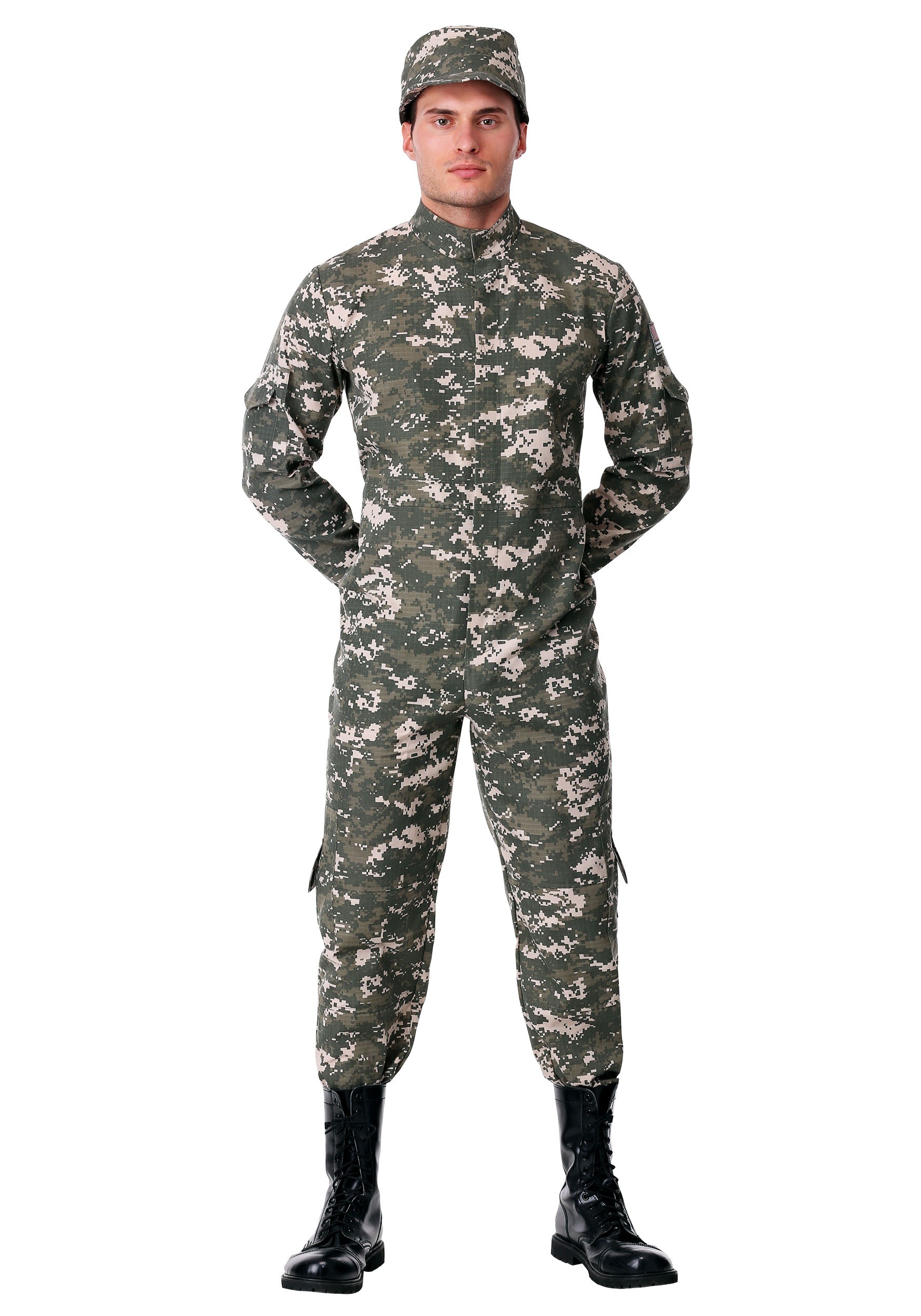 Photos - Fancy Dress Modern FUN Costumes Men's  Combat Soldier for Men Brown/Green FUN6167AD 