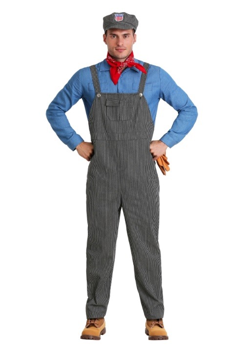 Adult Plus Size Train Engineer Costume