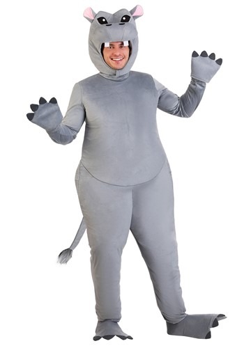 Gray Hippo Adult Costume