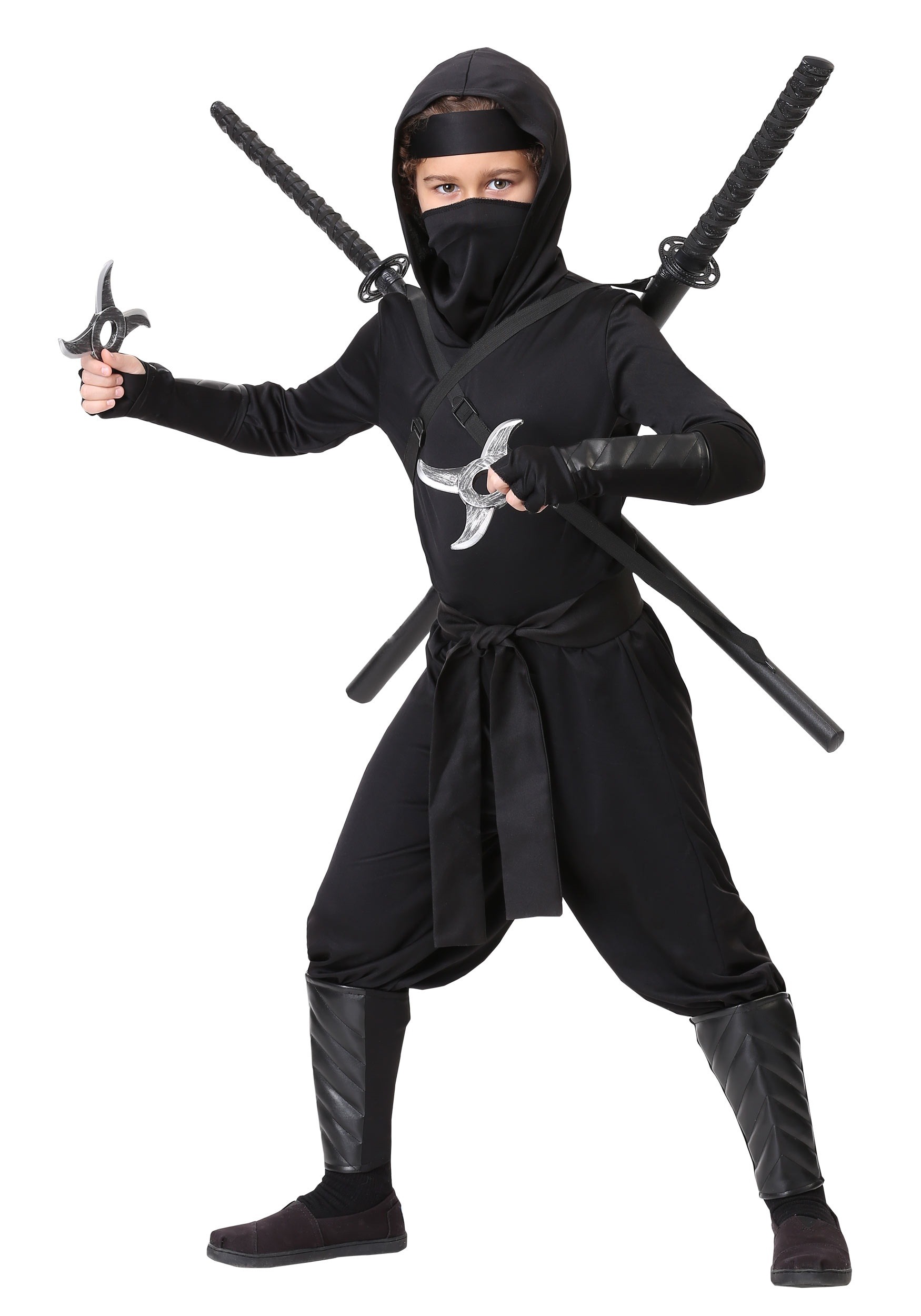 Photos - Fancy Dress Stealth FUN Costumes  Shinobi Ninja Child's Costume Black FUN2648CH 
