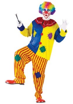MOMENTUM BRANDS 12" JUMBO TIE Clown Costume HAPPY HALLOWEEN Red+Yellow+Blue NEW! 