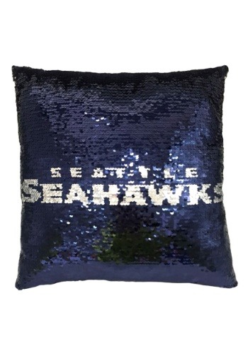 Seattle Seahawks Team Logo Sequin Pillow