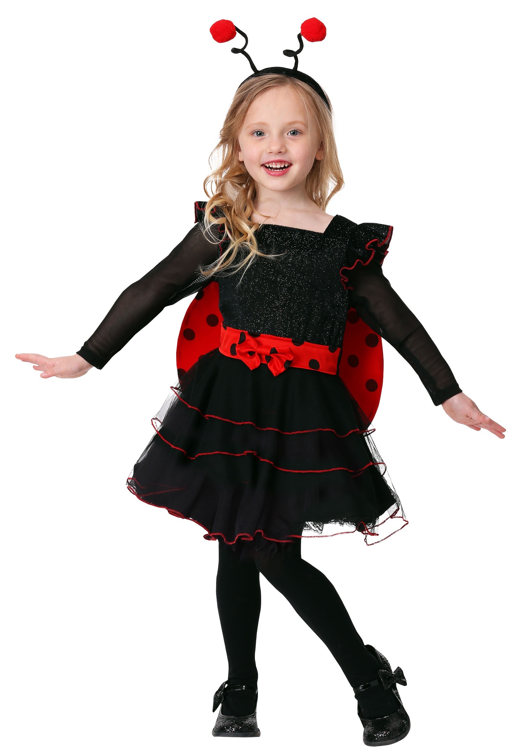 Photos - Fancy Dress Toddler FUN Costumes Girl's Sweet Ladybug Costume Black/Red FUN6463TD 