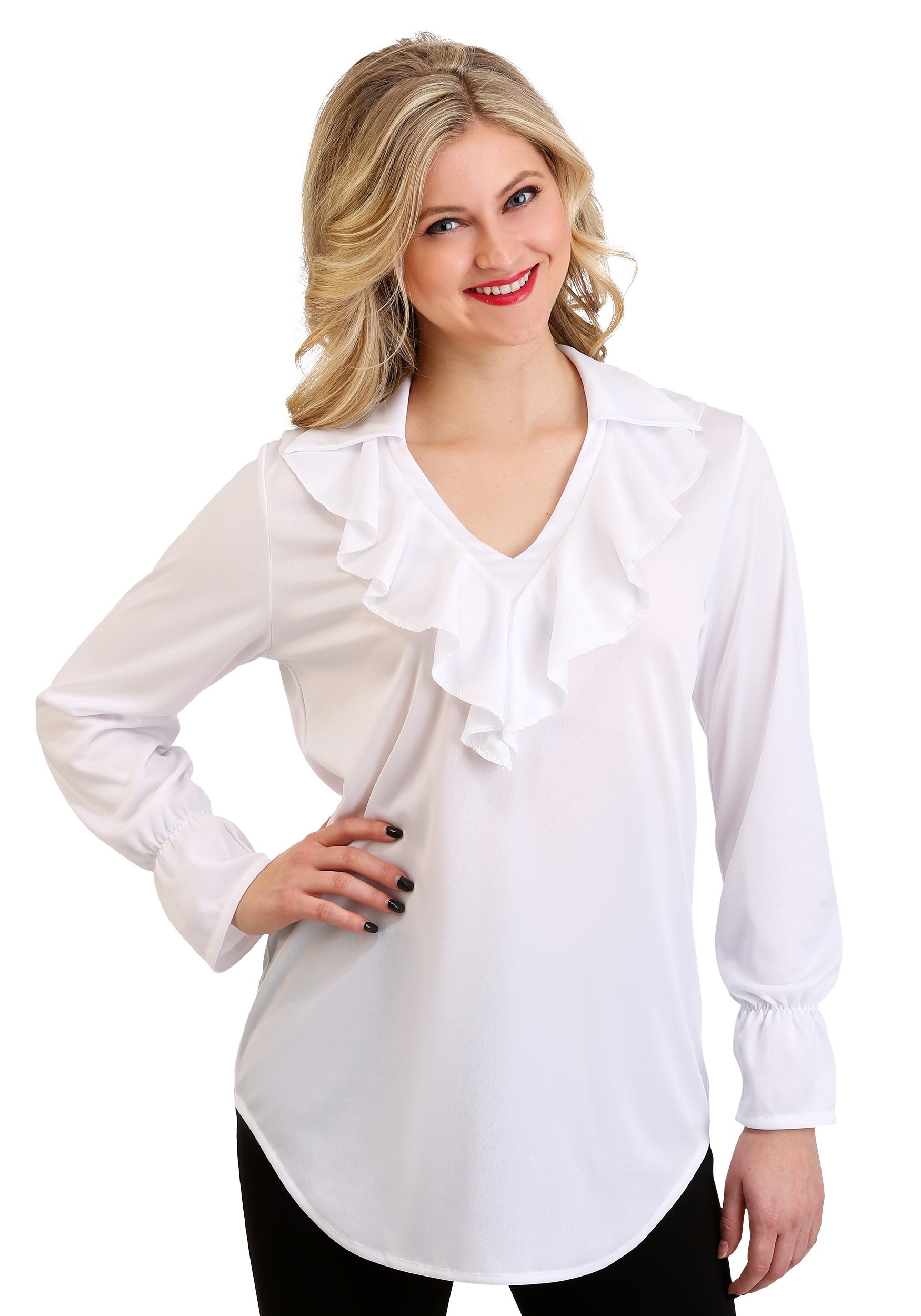 Ruffled Pirate Blouse for Adults