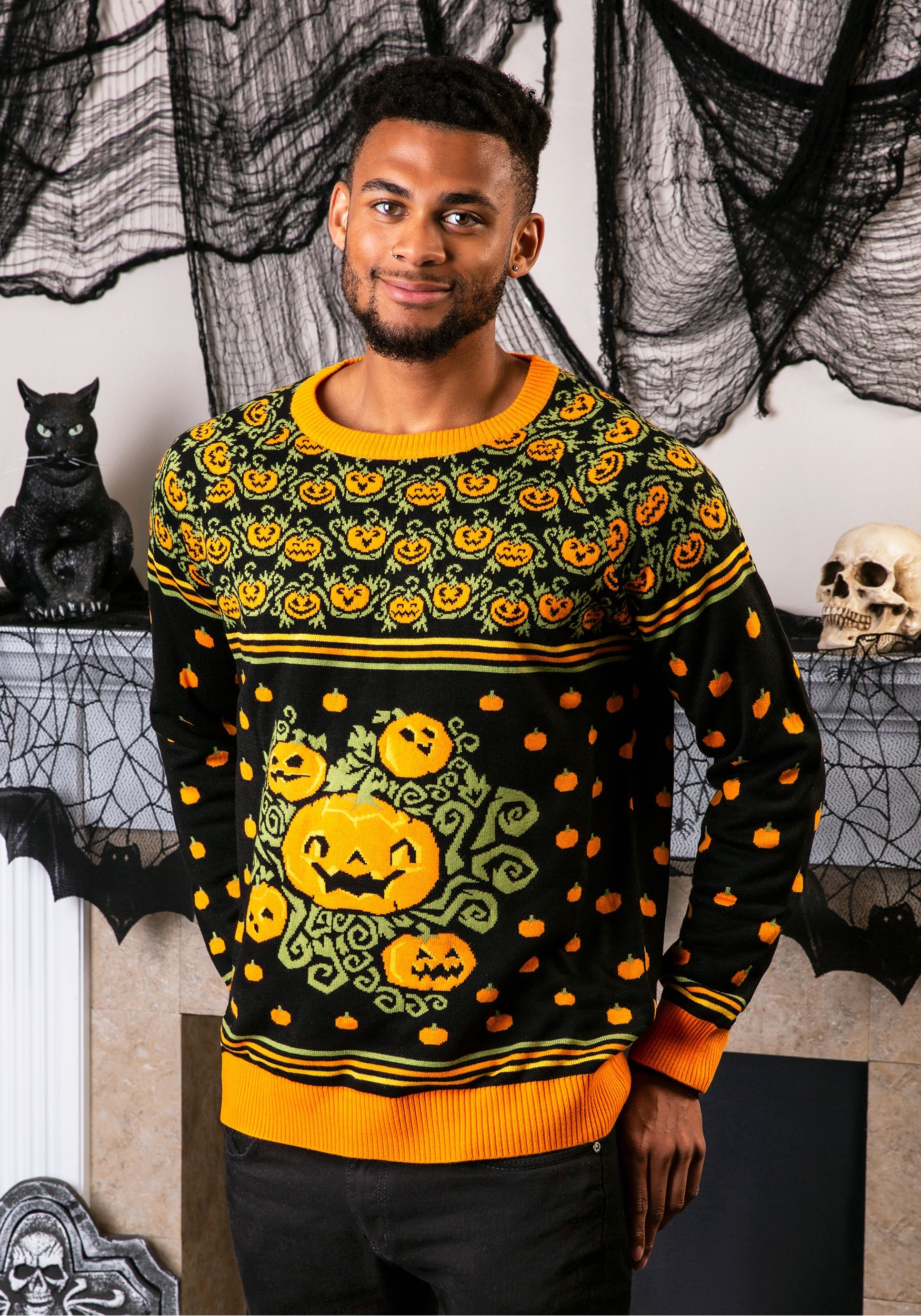 Download Pumpkin Patch Ugly Halloween Sweater For Adults Exclusive