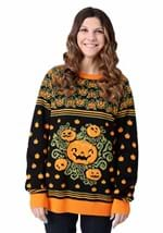 Adult Pumpkin Patch Ugly Halloween Sweater Alt 5