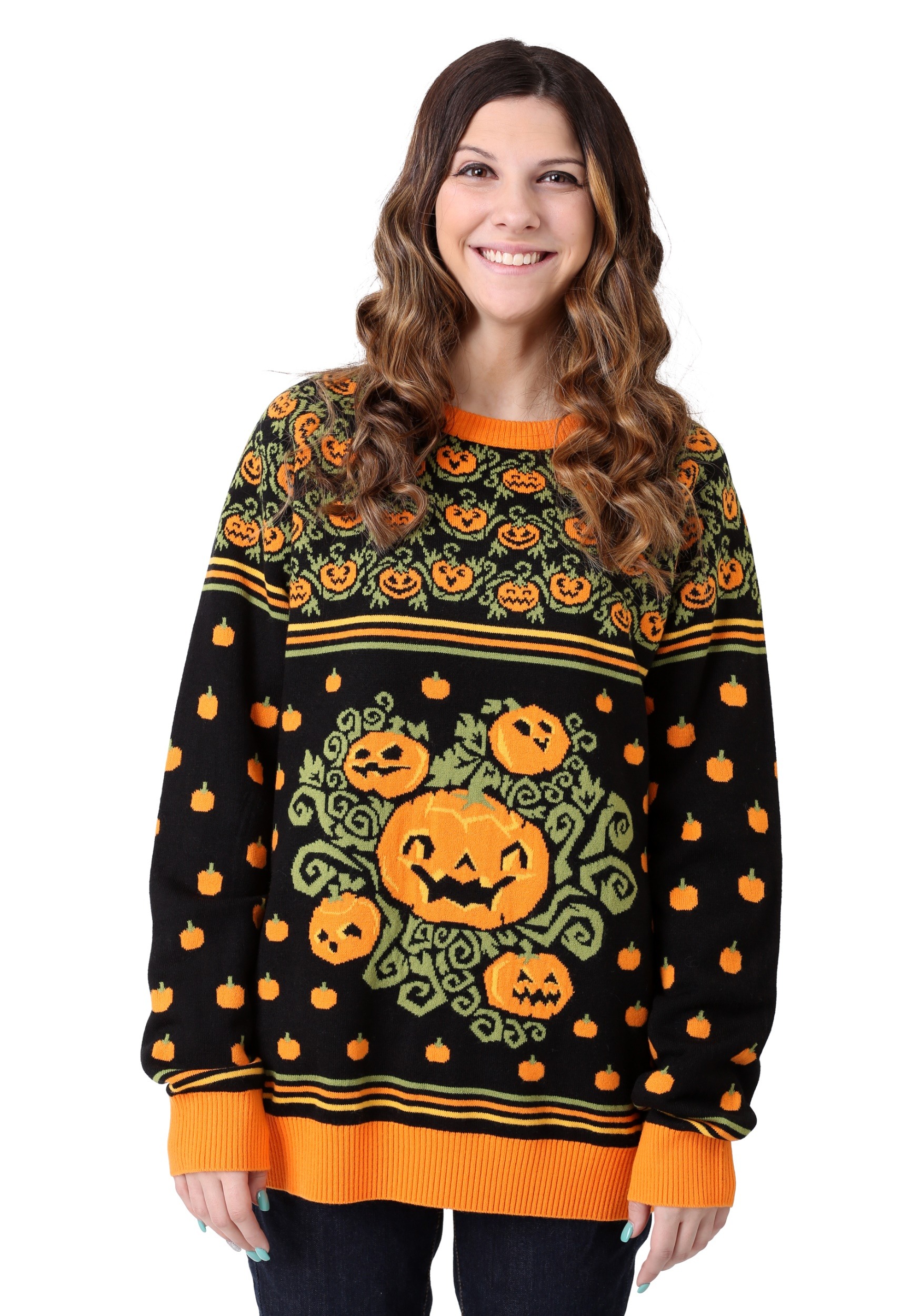 Pumpkin Patch Ugly Halloween Sweater for Adults | Exclusive