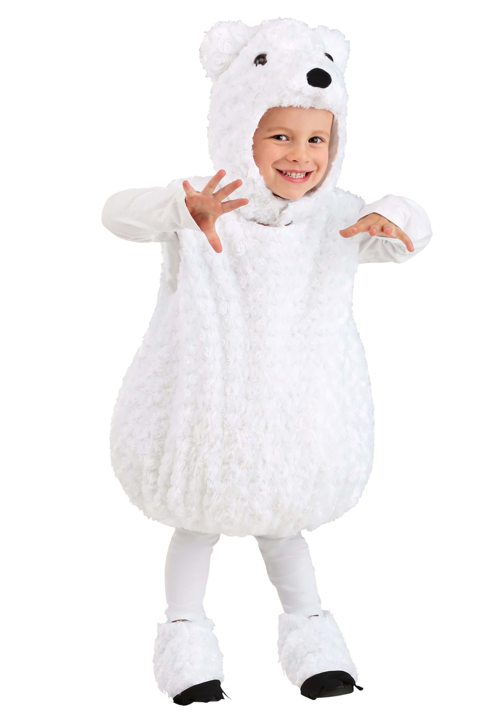 Fluffy Polar Bear Costume for Toddlers