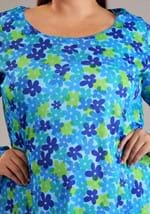 Plus Women's 70s Wild Flower Dress Costume Alt 6