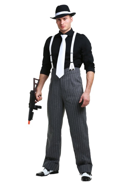 Mens Plus Size Mafia Underboss Costume