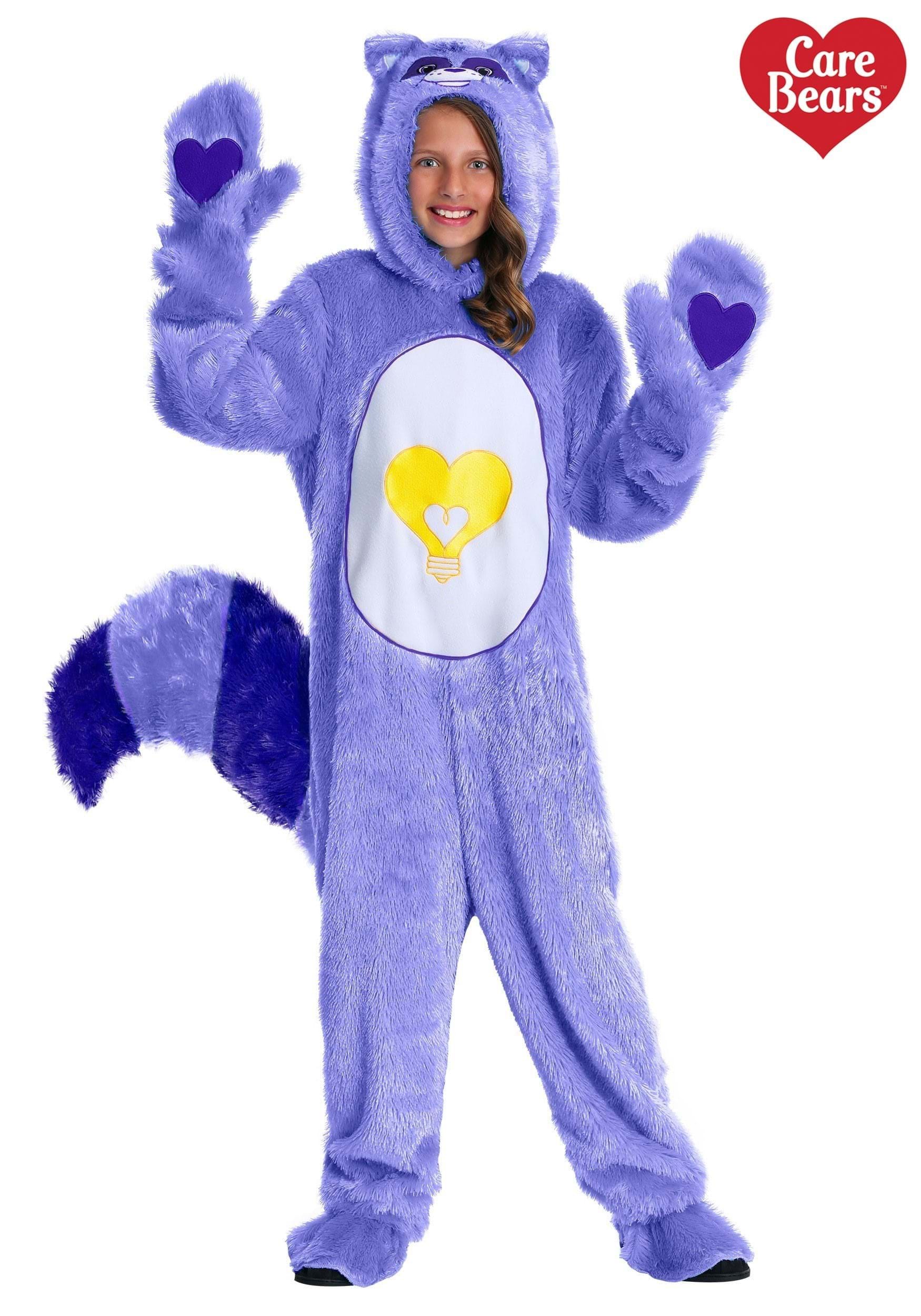Photos - Fancy Dress Bright FUN Costumes Care Bears & Cousins  Heart Raccoon Child Costume Purpl 