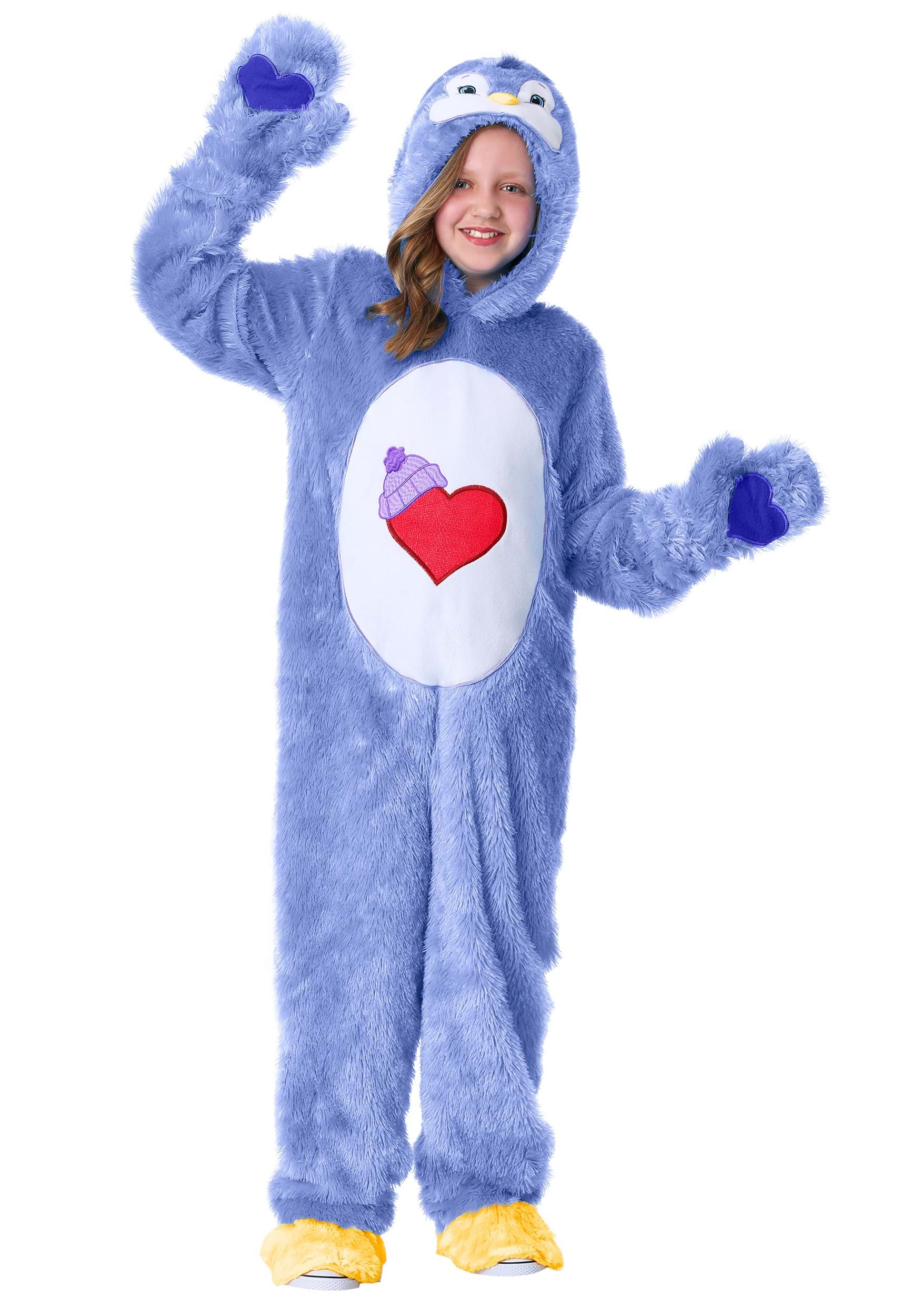 Photos - Fancy Dress Cozy FUN Costumes Care Bears & Cousins  Heart Penguin Costume for Kids Purp 