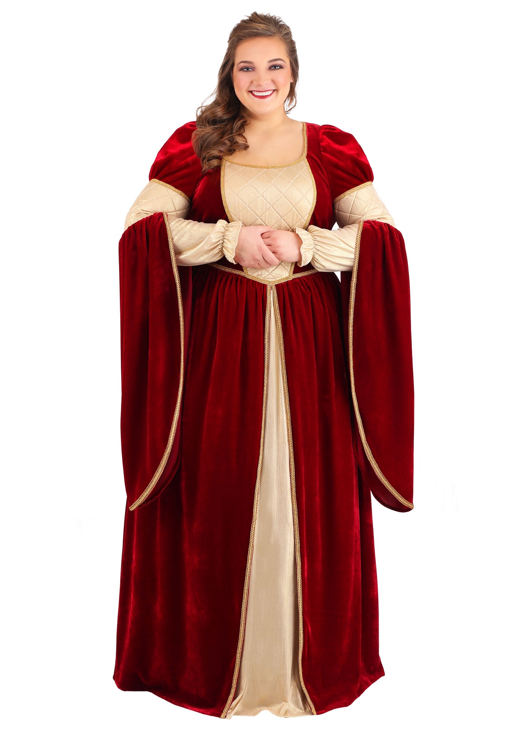 Womens Plus Size Regal Renaissance Queen Costume