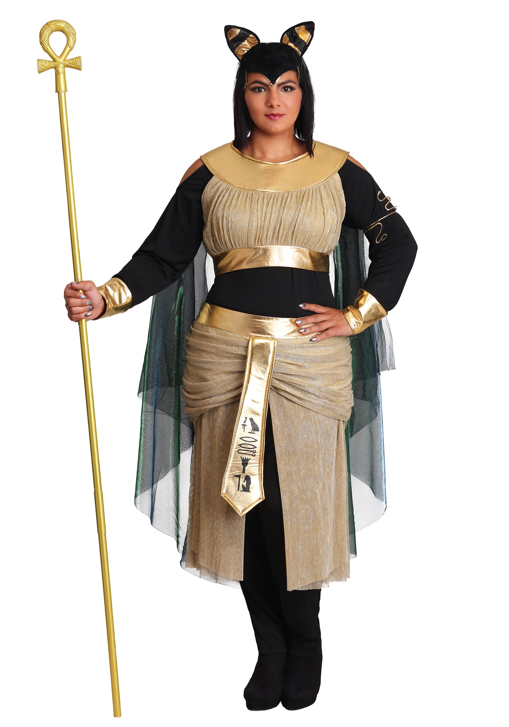 Plus Size Bastet Egyptian Goddess Womens Costume Egyptian Costumes