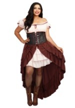 Women's Plus Size Saloon Gal Costume