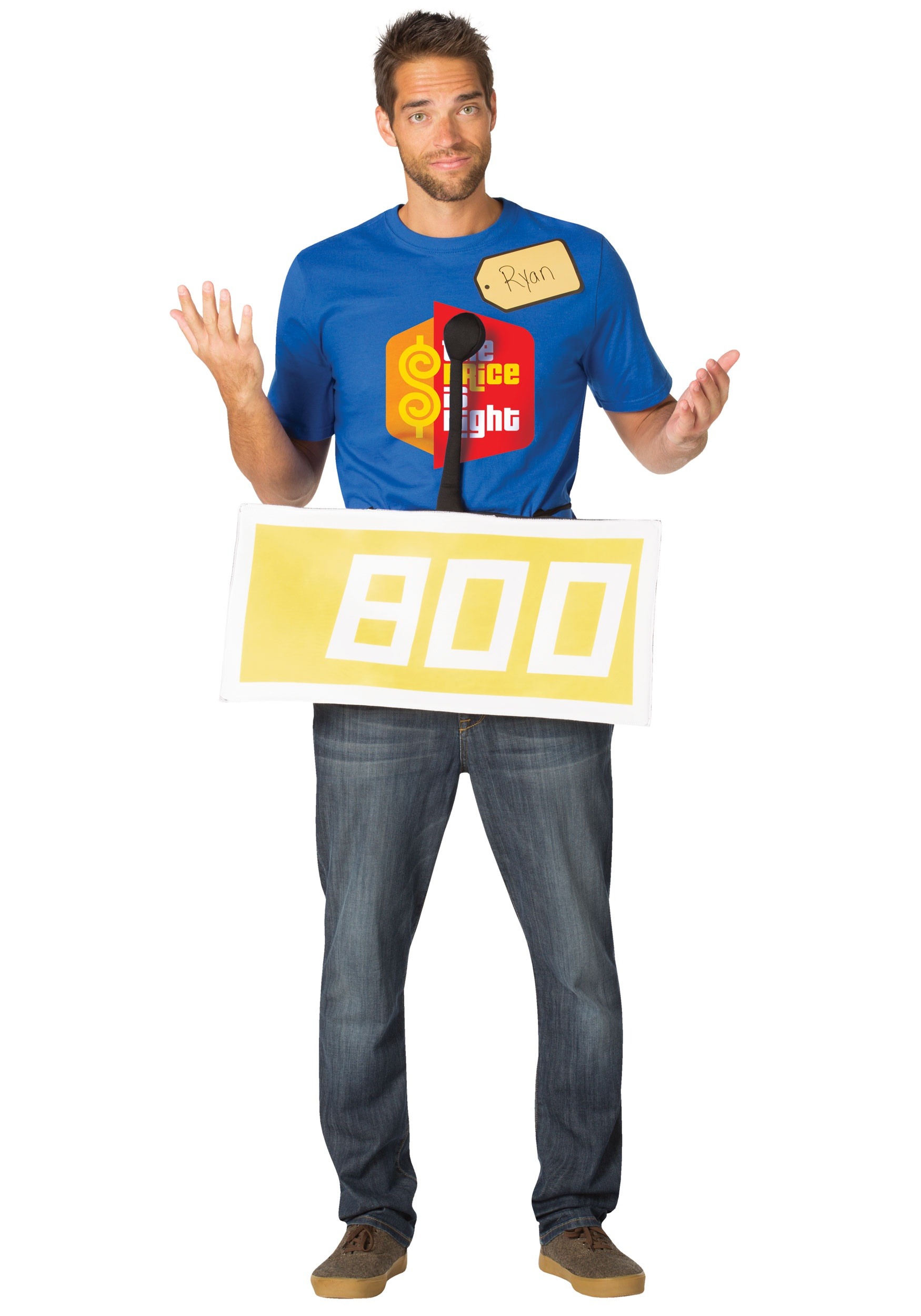 Price is Right Yellow Contestant Adult Costume Kit