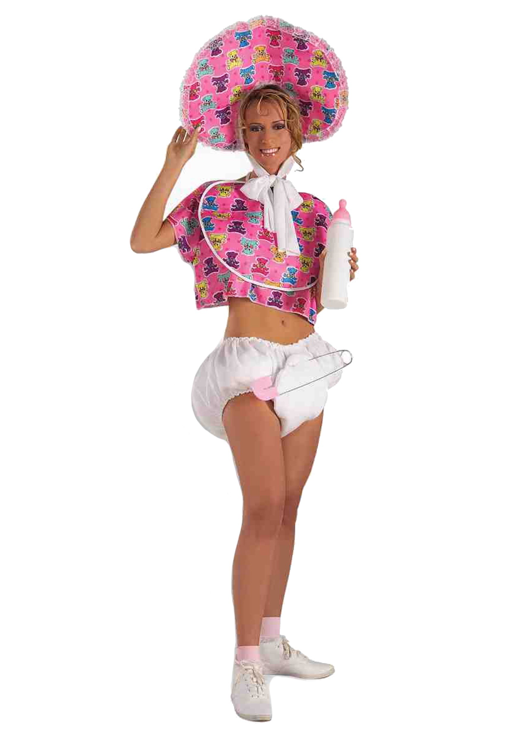 Pink Baby Doll Adult Costume