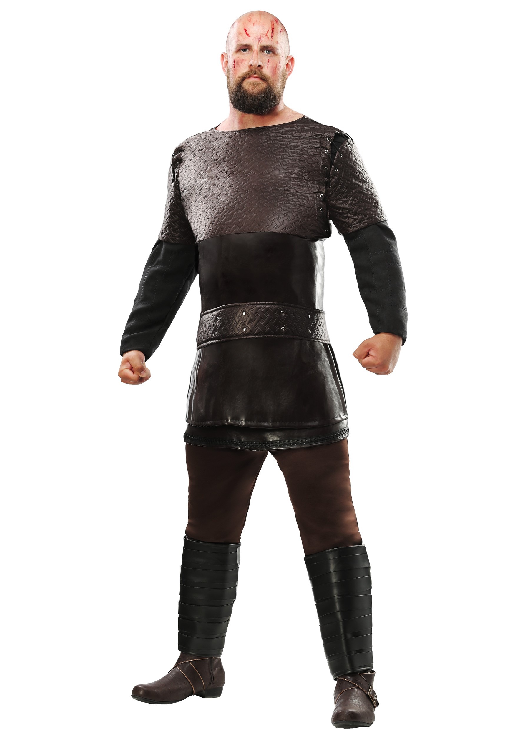 Adult Plus Size Mens Vikings Ragnar Lothbrok Costume | Exclusive