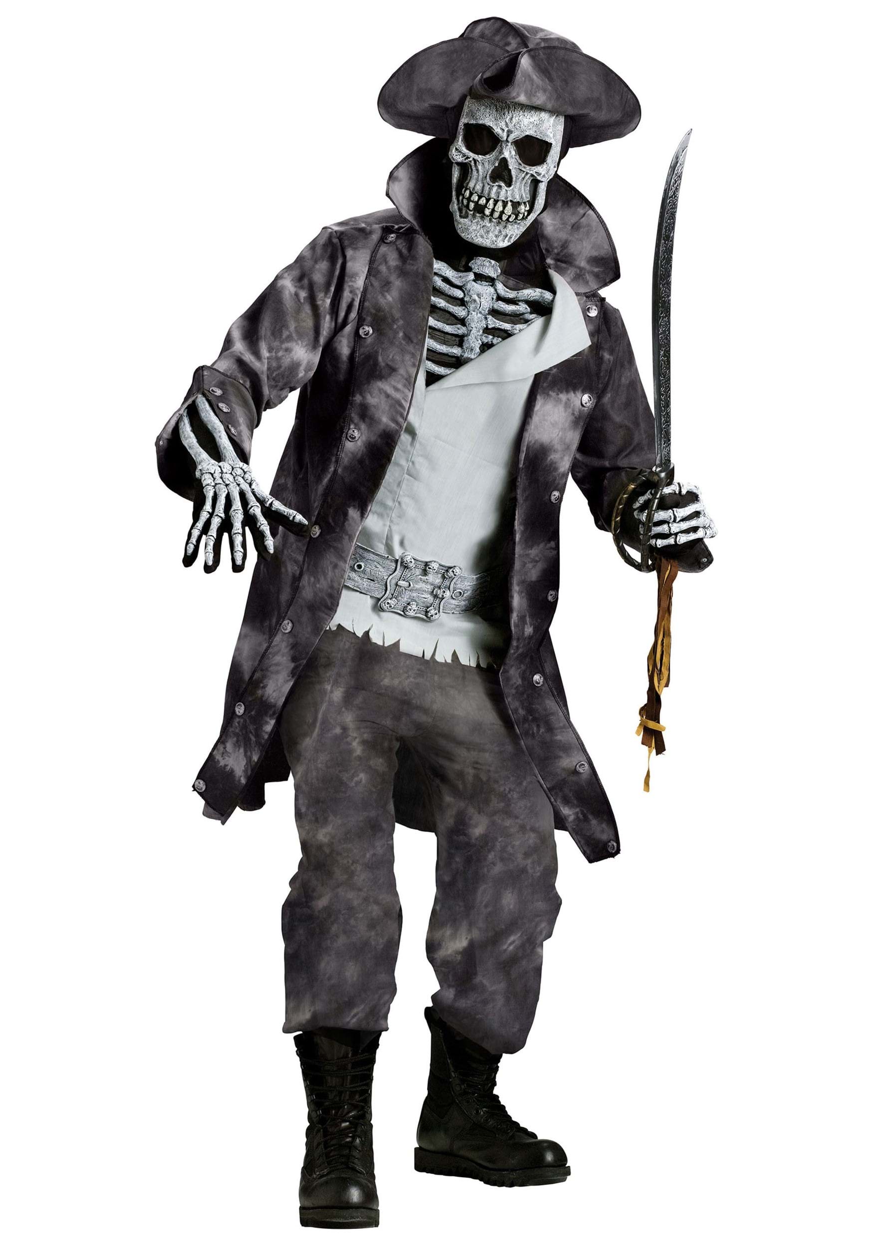 Mens Swashbuckling Ghost Pirate Costume