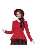 Women's Holiday Caroler Costume alt 1