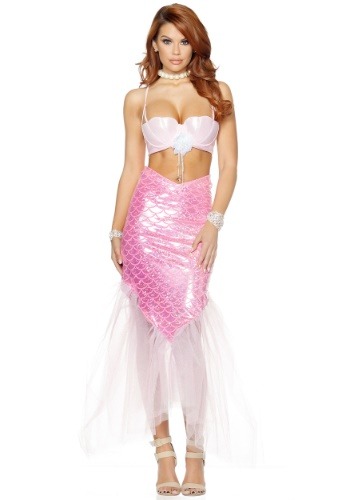 Pink Scaled Womens Mermaid Costume