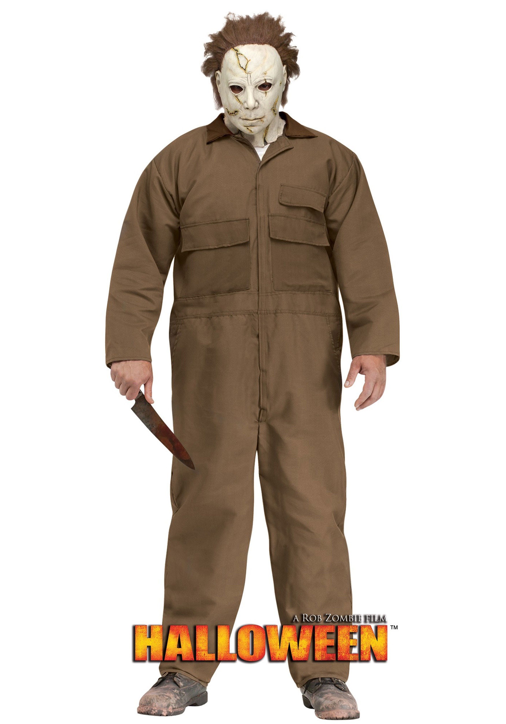 Mens Rob Zombie Halloween Michael Myers Plus Size Costume - micheal myers theme song roblox