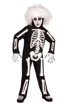 Child SNL Beat Boy Skeleton Costume