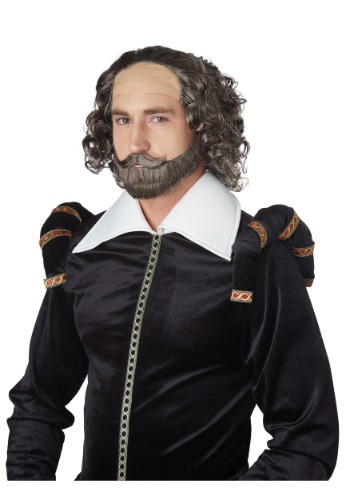 Men's Shakespeare Beard and Wig Set