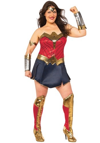 Women's Wonder Woman Plus Size Costume Update 1