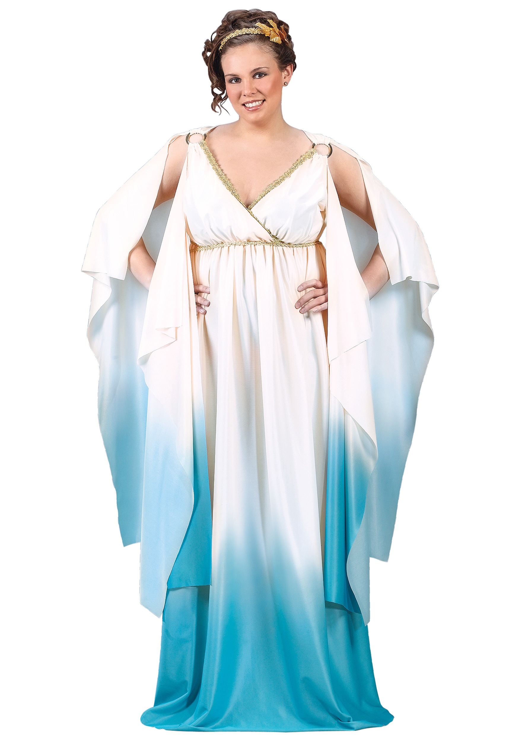 Photos - Fancy Dress Fun World Roman Goddess Plus Size Women's Costume White FU5778
