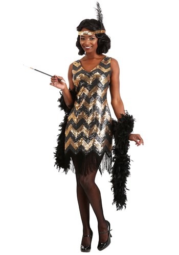 Womens Dolled Up Flapper Costume Dress