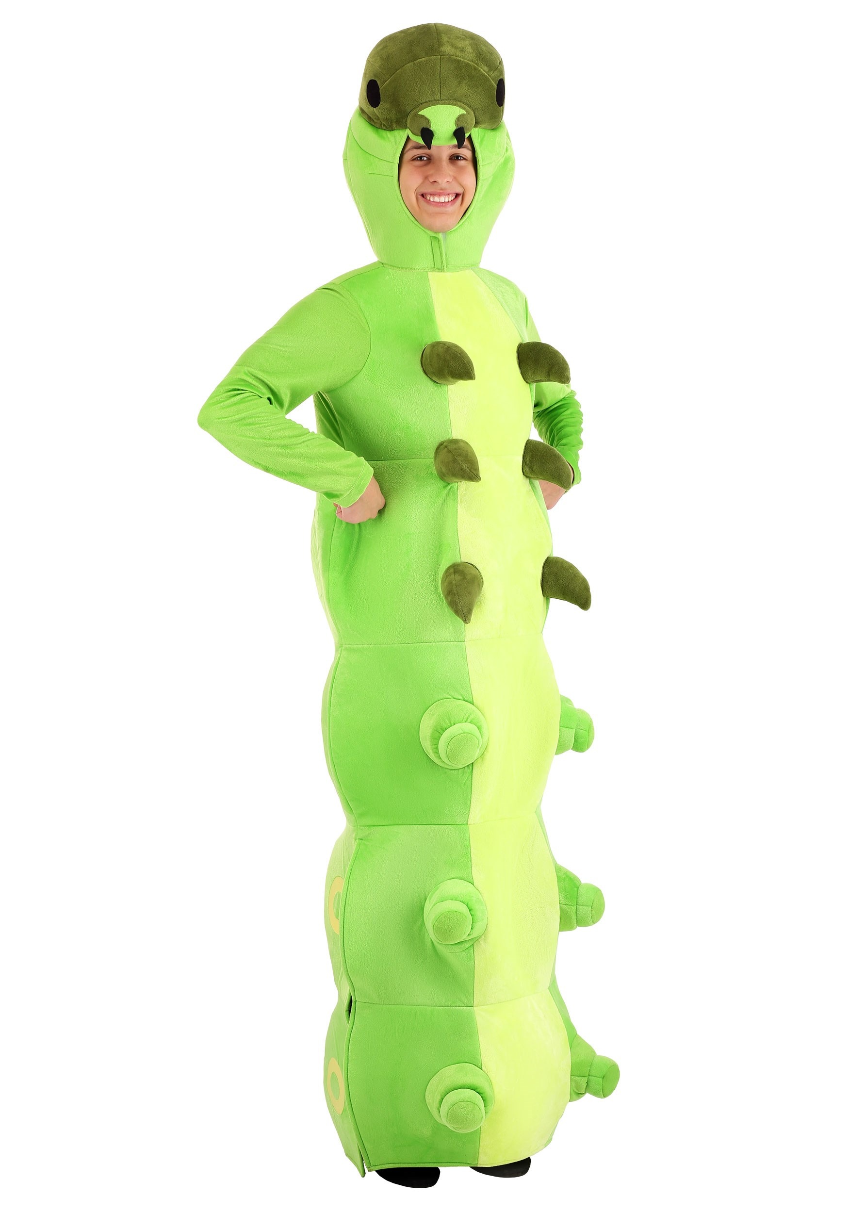 Photos - Fancy Dress CATerpillar FUN Costumes Green  Adult Costume Green FUN7073AD 