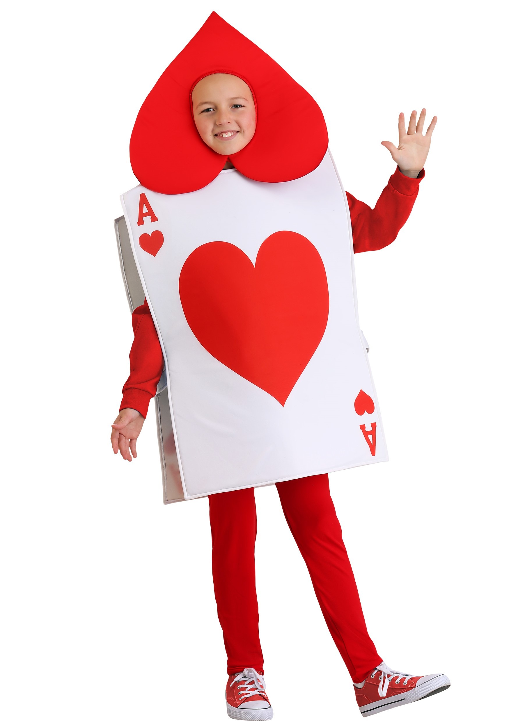 Photos - Fancy Dress Ace FUN Costumes Kid's  of Hearts Costume | Playing Card Costumes Red/W 