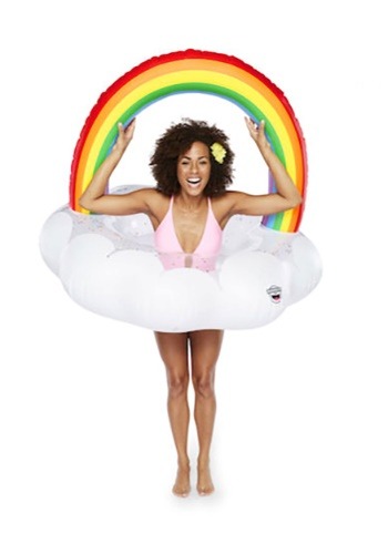 giant rainbow float