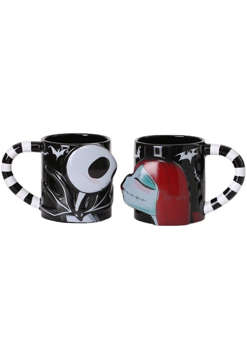 Nightmare Before Christmas Jack and Sally 2 Piece Mug Set