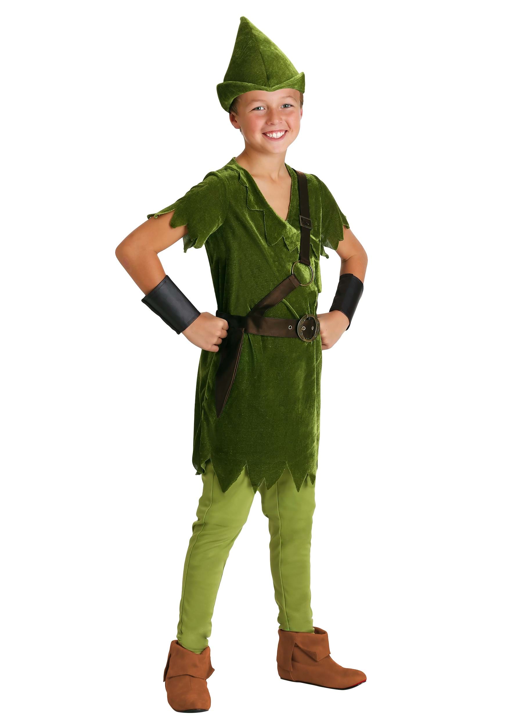 Photos - Fancy Dress A&D FUN Costumes Classic Peter Pan Kids Costume | Exclusive | Made By Us Green 