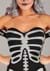 Women's High Fashion Skeleton Costume alt 2