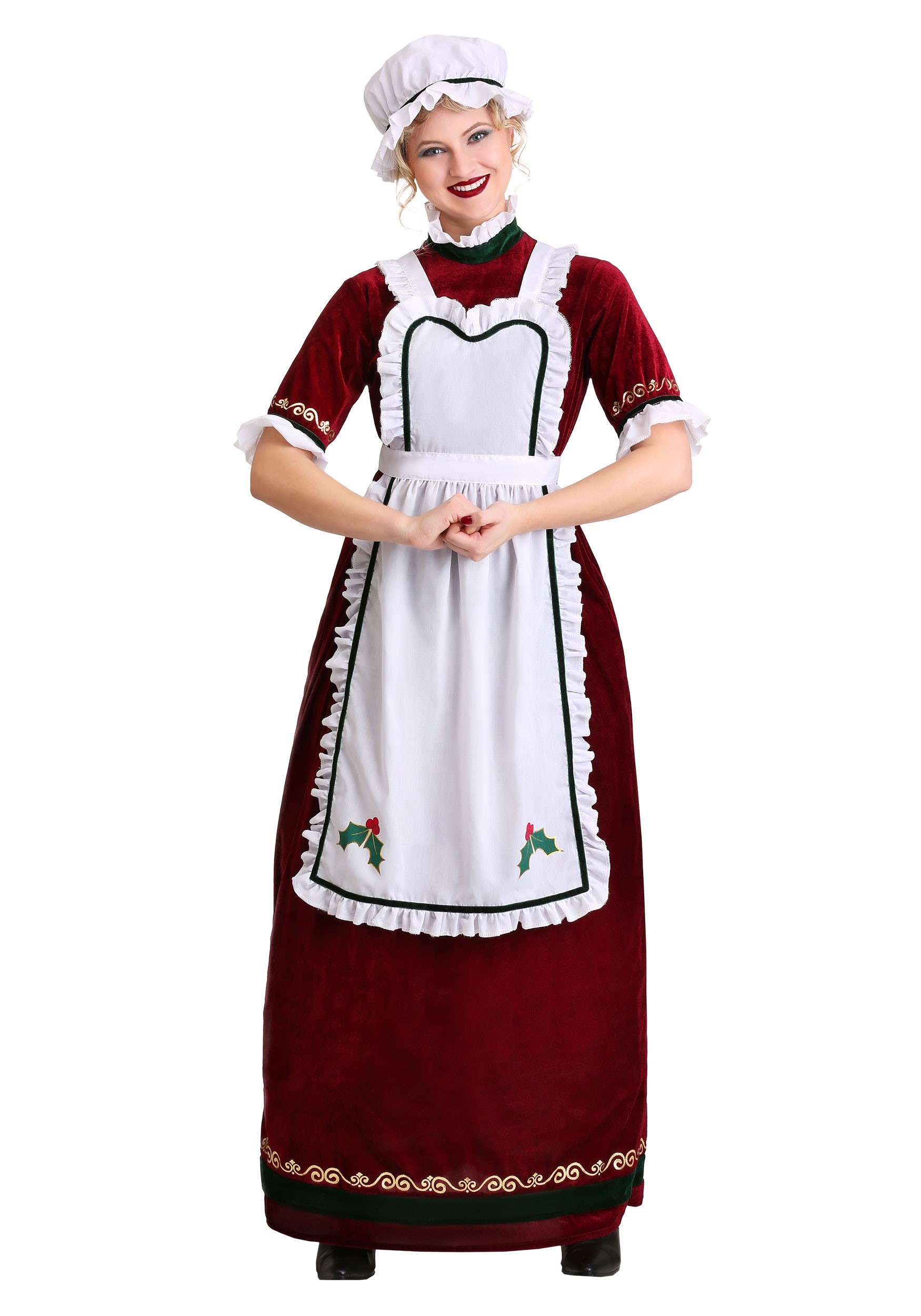 Photos - Fancy Dress CLAUS FUN Costumes Mrs.  Women's Holiday Costume Red/White FUN7098AD 